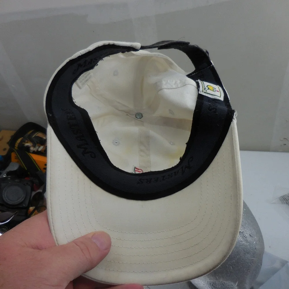 Masters Tournament Golf Hat American Needle White Snapback Performance Cap Logo